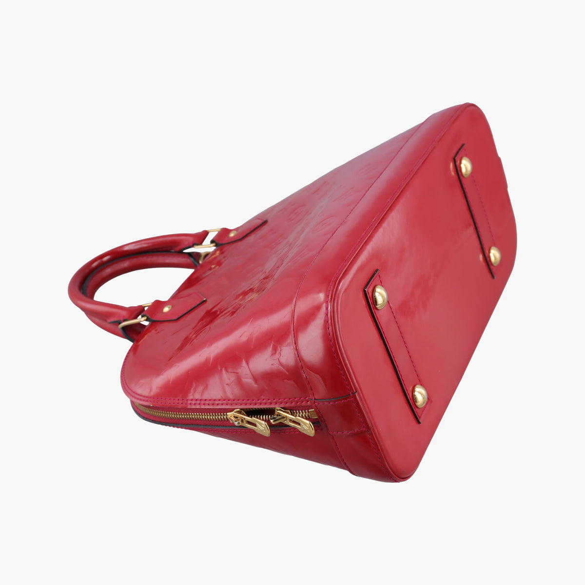 Secondhand Louis Vuitton Alma PM pomme d'amour Vernis M90096 handbag | stylenewstar