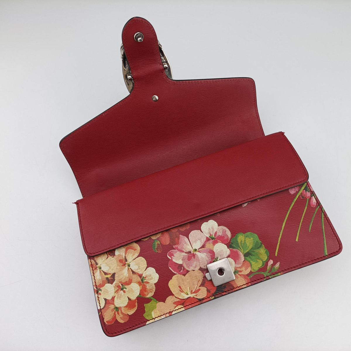 Pre-owned Gucci Dionysus Red×Multicolour Leather 400249 shoulderbag | stylenewstar