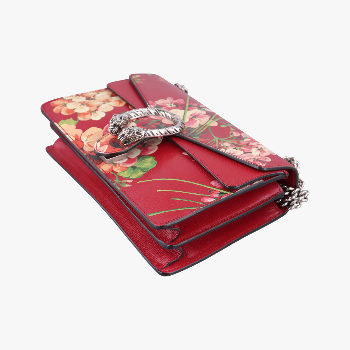 Pre-owned Gucci Dionysus Red×Multicolour Leather 400249 shoulderbag | stylenewstar