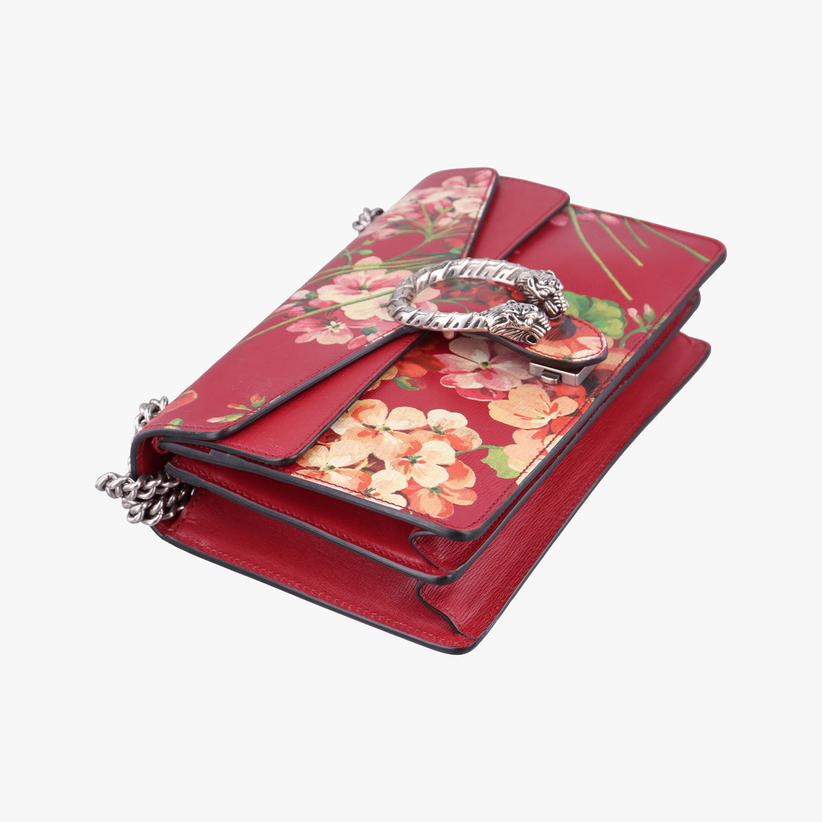 Pre-owned Gucci Dionysus Red×Multicolour Leather 400249 shoulderbag | stylenewstar