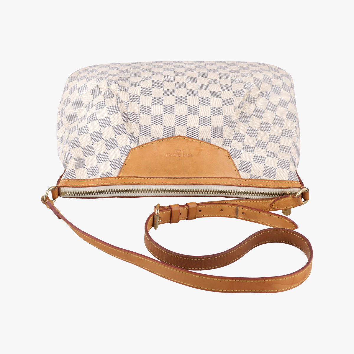 Pre-owned Louis Vuitton SIRACUSA MM AZUR Damier Canvas N41112 shoulderbag | stylenewstar
