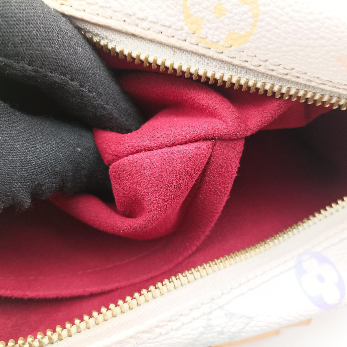 Pre-owned Louis Vuitton Speedy 30 white Monogram Multicolor M92643 handbag | stylenewstar