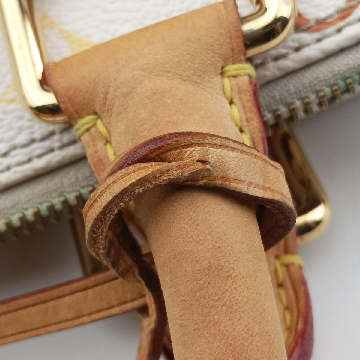 Pre-owned Louis Vuitton Speedy 30 white Monogram Multicolor M92643 handbag | stylenewstar