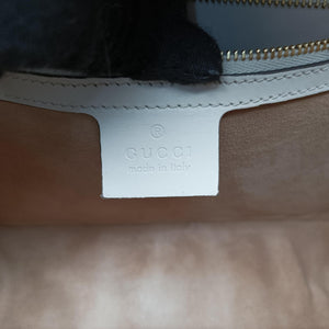 Pre-owned Gucci Sylvie White Leather 421882 shoulderbag | stylenewstar
