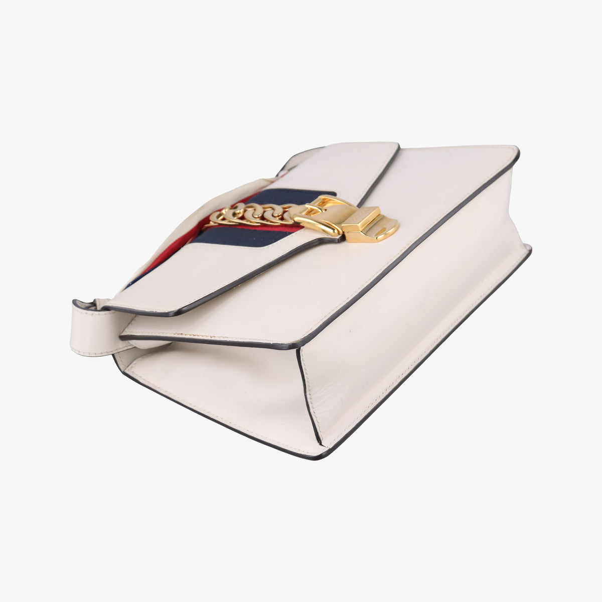 Pre-owned Gucci Sylvie White Leather 421882 shoulderbag | stylenewstar