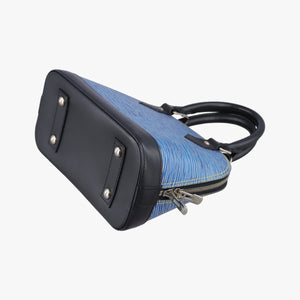 Pre-owned Louis Vuitton Alma BB DENIM BLEU×black Epi M41437 handbag | stylenewstar