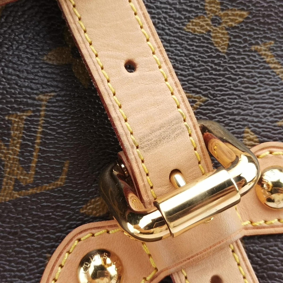 Pre-owned Louis Vuitton PALERMO GM brown Monogram Canvas M40146 shoulderbag | stylenewstar