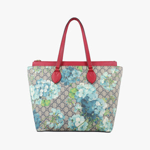 Pre-owned Gucci GG Blooms beige×Red×Multicolour PVC coated canvas 546315 handbag | stylenewstar