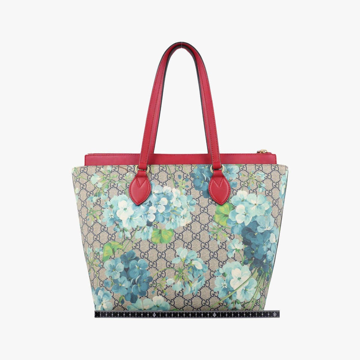 Pre-owned Gucci GG Blooms beige×Red×Multicolour PVC coated canvas 546315 handbag | stylenewstar