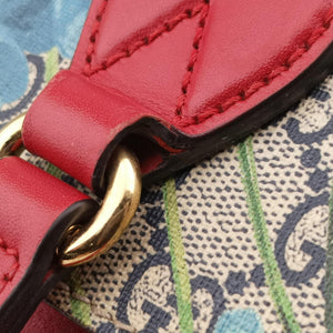 Pre-owned Gucci GG Blooms beige×Red×Multicolour PVC coated canvas 546315 handbag | stylenewstar