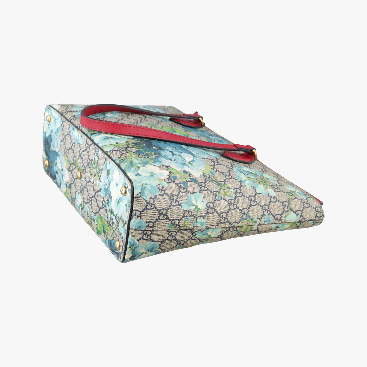 Pre-owned Gucci GG Blooms beige×Red×Multicolour PVC coated canvas 546315 handbag | stylenewstar