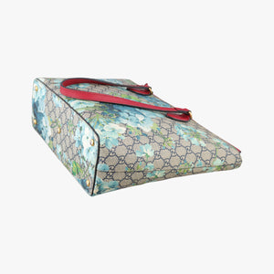 Pre-owned Gucci GG Blooms beige×Red×Multicolour PVC coated canvas 546315 handbag | stylenewstar