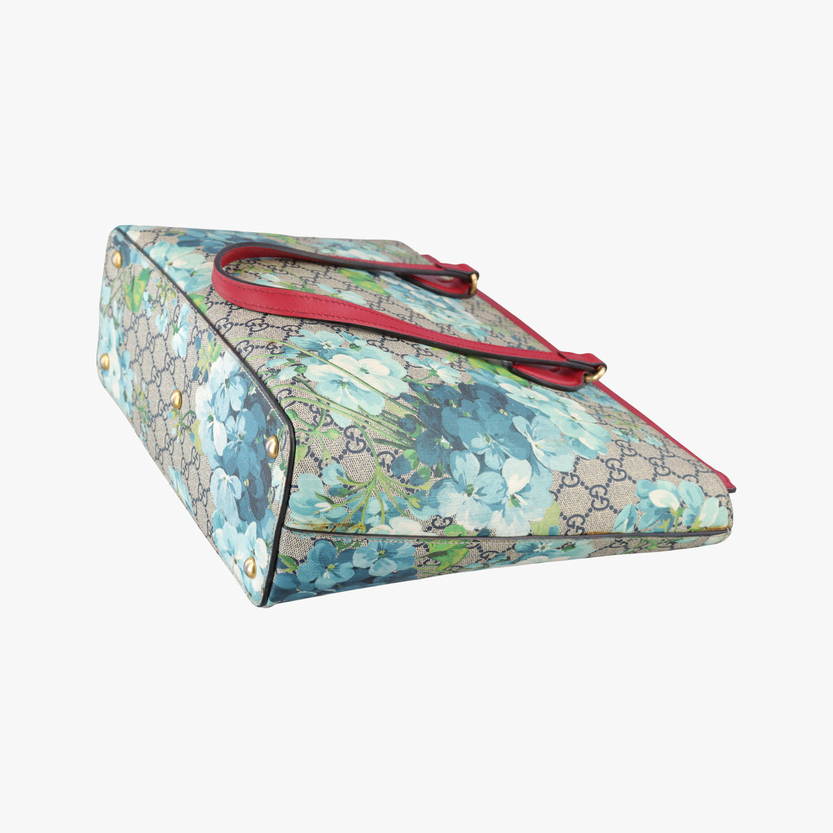 Pre-owned Gucci GG Blooms beige×Red×Multicolour PVC coated canvas 546315 handbag | stylenewstar