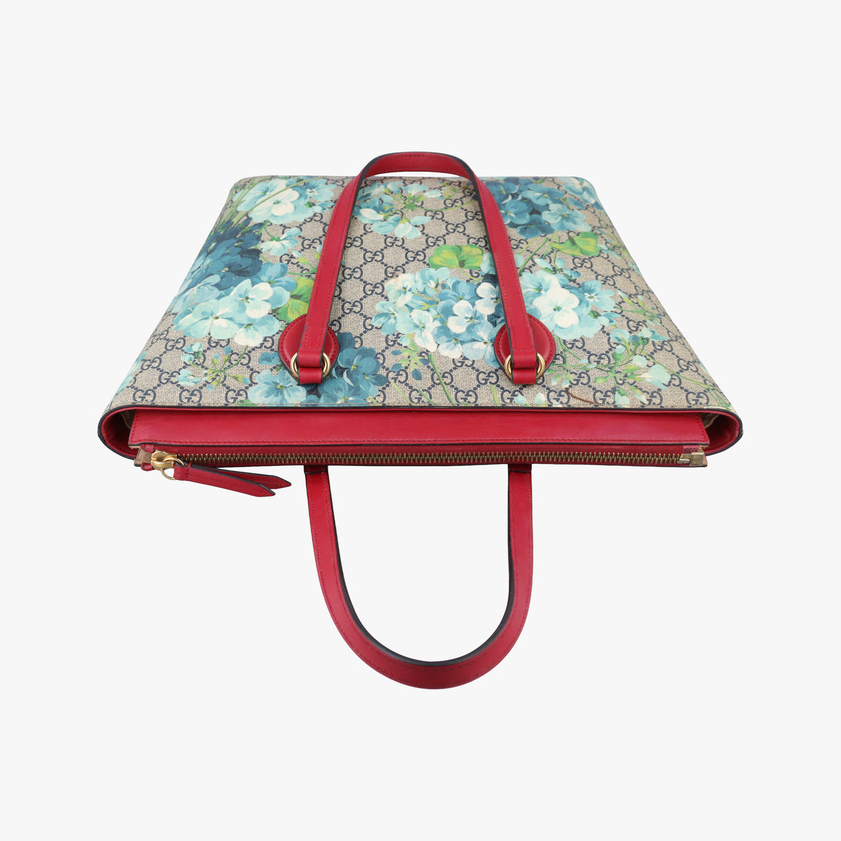 Pre-owned Gucci GG Blooms beige×Red×Multicolour PVC coated canvas 546315 handbag | stylenewstar