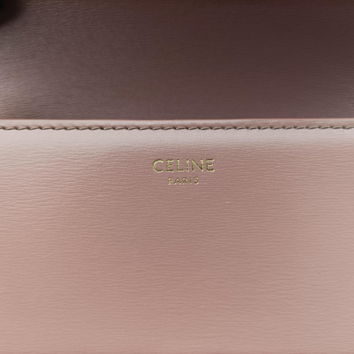 Pre-owned Celine Teen Triomphe Pink Leather 188423BF4 shoulderbag | stylenewstar