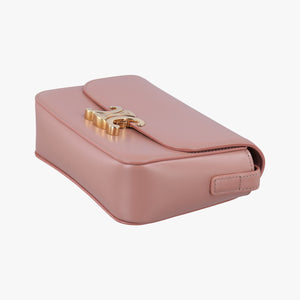 Pre-owned Celine Teen Triomphe Pink Leather 188423BF4 shoulderbag | stylenewstar