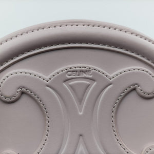 Pre-owned Celine Oval Purse Cuir Triomphe Purple Leather  shoulderbag | stylenewstar