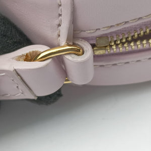 Pre-owned Celine Oval Purse Cuir Triomphe Purple Leather  shoulderbag | stylenewstar