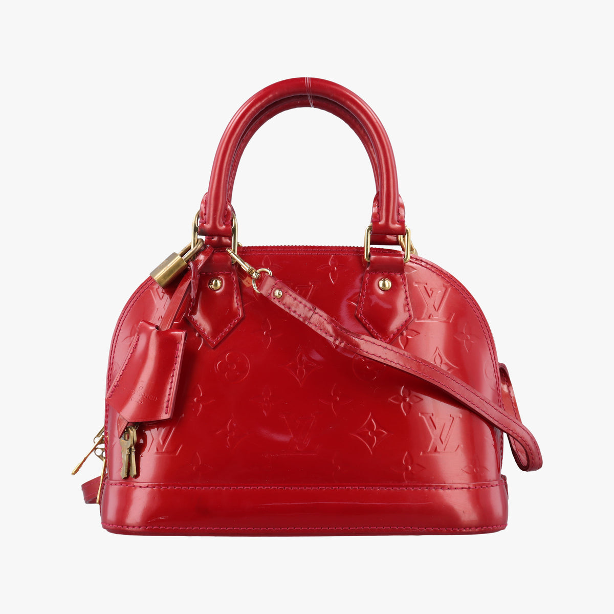 Vintage Louis Vuitton Alma BB pomme d'amour Vernis M90174 shoulderbag | stylenewstar