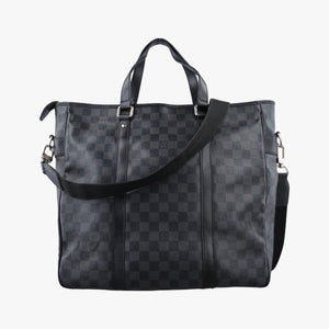 Pre-owned Louis Vuitton Tadao Noir Damier Graphite N51192 shoulderbag | stylenewstar