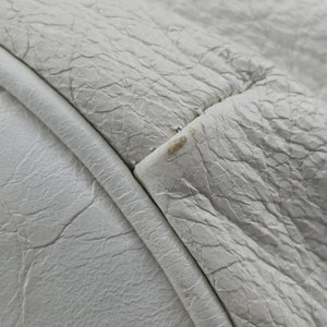 Pre-owned Balenciaga Le Cagole White lambskin  shoulderbag | stylenewstar