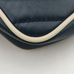 Pre-owned Gucci GG Marmont White×blue Leather 574969 shoulderbag | stylenewstar