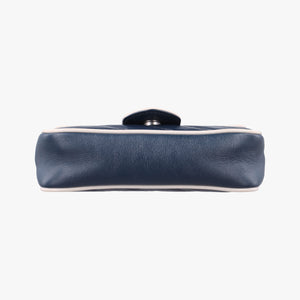Pre-owned Gucci GG Marmont White×blue Leather 574969 shoulderbag | stylenewstar