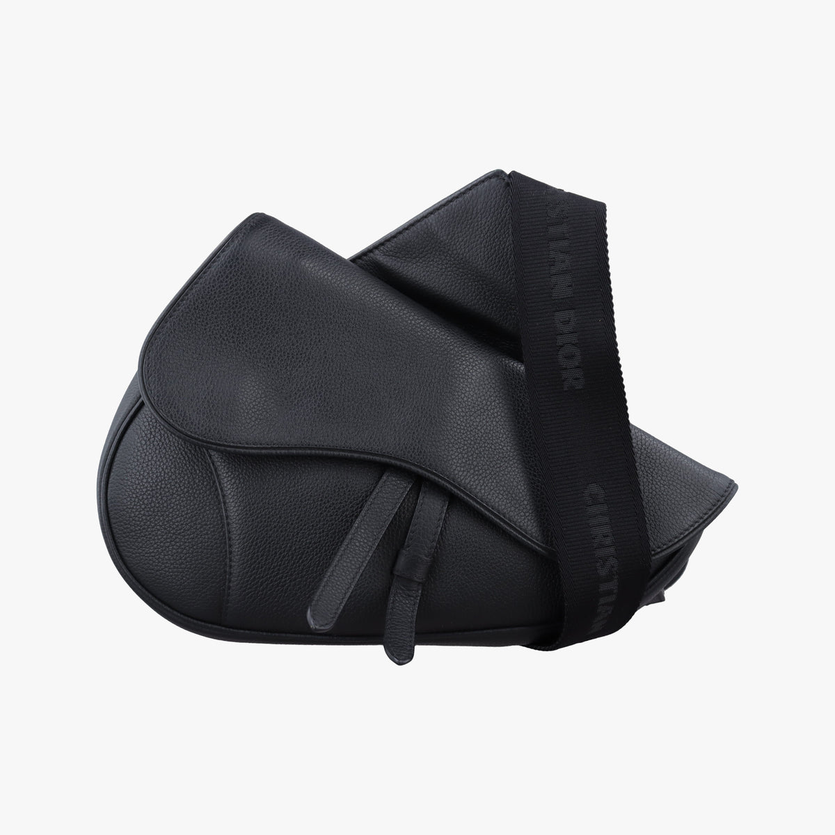 Secondhand Christian Dior saddle Black leather  bum bag/waist bag | stylenewstar