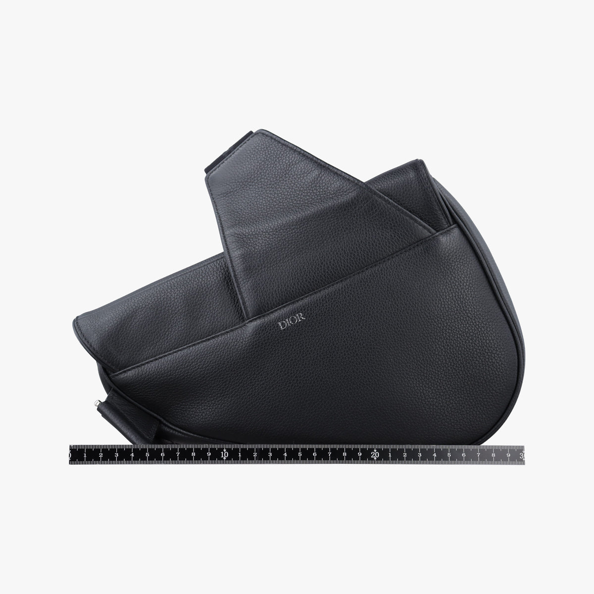 Secondhand Christian Dior saddle Black leather  bum bag/waist bag | stylenewstar