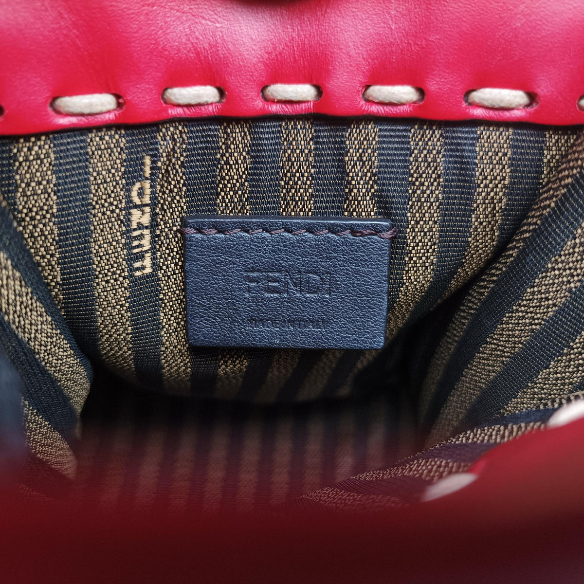 Pre-owned Fendi SUNSHINE SHOPPER Red Leather 8BS051 shoulderbag | stylenewstar