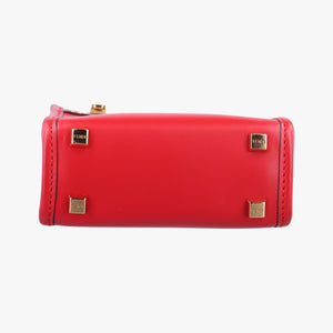 Pre-owned Fendi SUNSHINE SHOPPER Red Leather 8BS051 shoulderbag | stylenewstar