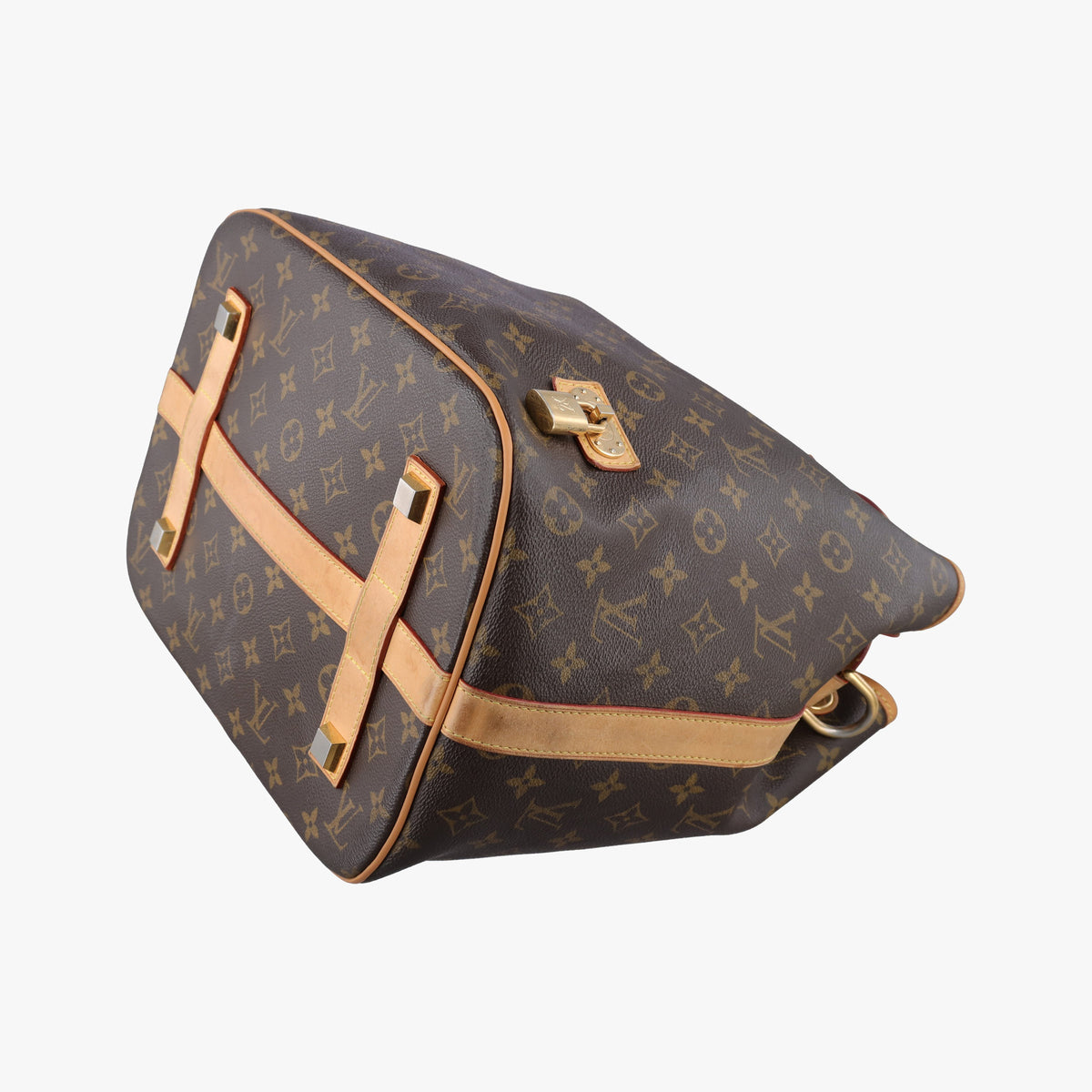 Pre-owned Louis Vuitton Neo Brown×Beige Monogram Canvas M40372 shoulderbag | stylenewstar