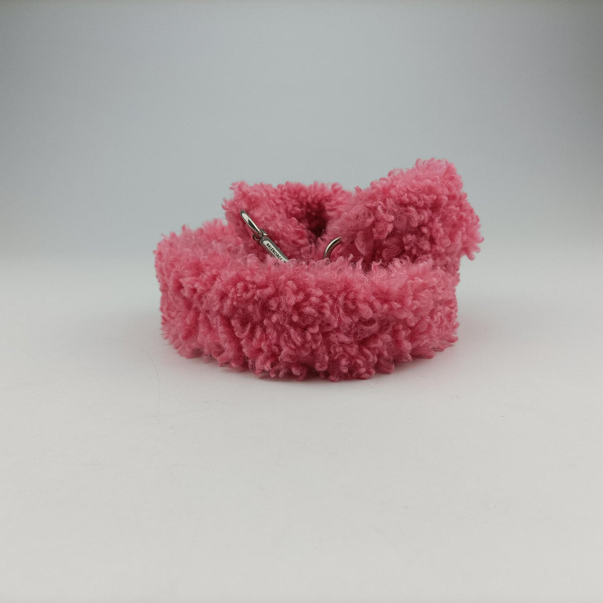 Secondhand Balenciaga Hourglass Pink wool 676384 shoulderbag | stylenewstar