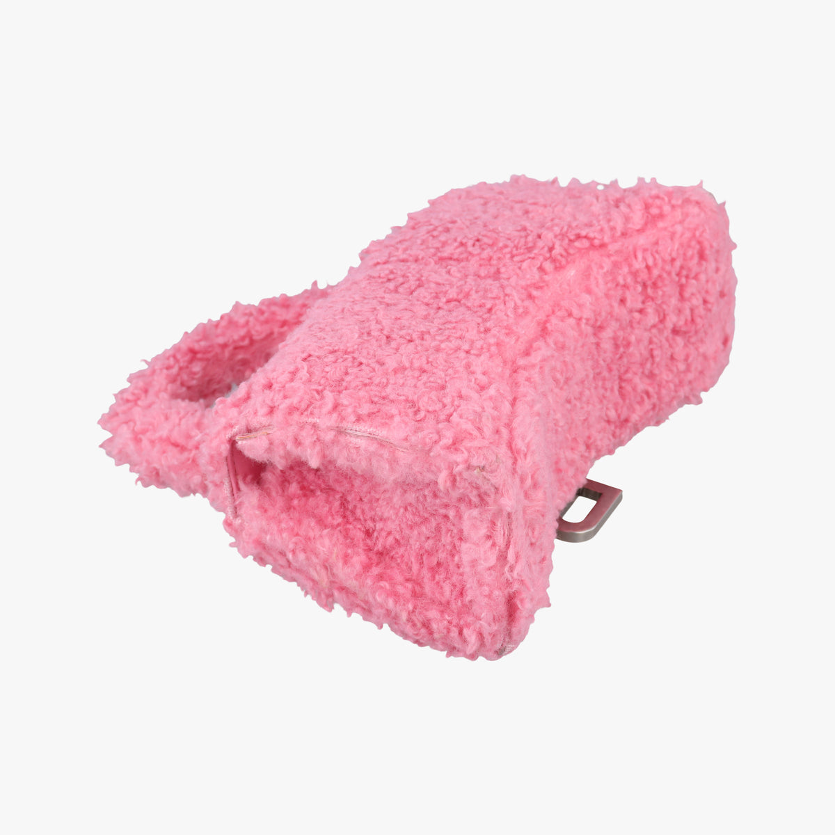 Secondhand Balenciaga Hourglass Pink wool 676384 shoulderbag | stylenewstar
