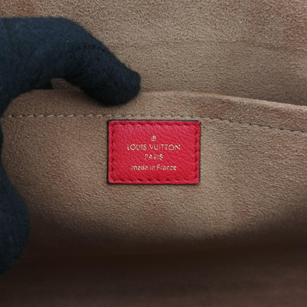 Vintage Louis Vuitton MARIGNAN Brown × Coquelicot Monogram Canvas×calf leather M44286 shoulderbag | stylenewstar