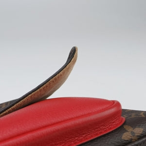Vintage Louis Vuitton MARIGNAN Brown × Coquelicot Monogram Canvas×calf leather M44286 shoulderbag | stylenewstar