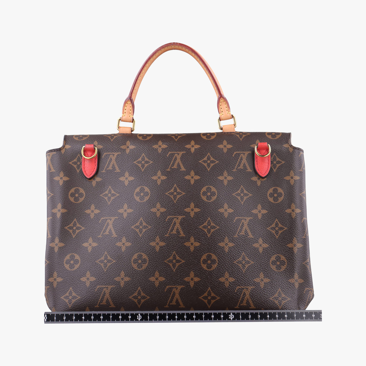 Vintage Louis Vuitton MARIGNAN Brown × Coquelicot Monogram Canvas×calf leather M44286 shoulderbag | stylenewstar