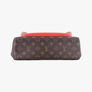 Vintage Louis Vuitton MARIGNAN Brown × Coquelicot Monogram Canvas×calf leather M44286 shoulderbag | stylenewstar