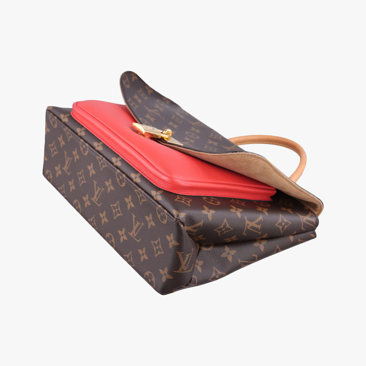 Vintage Louis Vuitton MARIGNAN Brown × Coquelicot Monogram Canvas×calf leather M44286 shoulderbag | stylenewstar