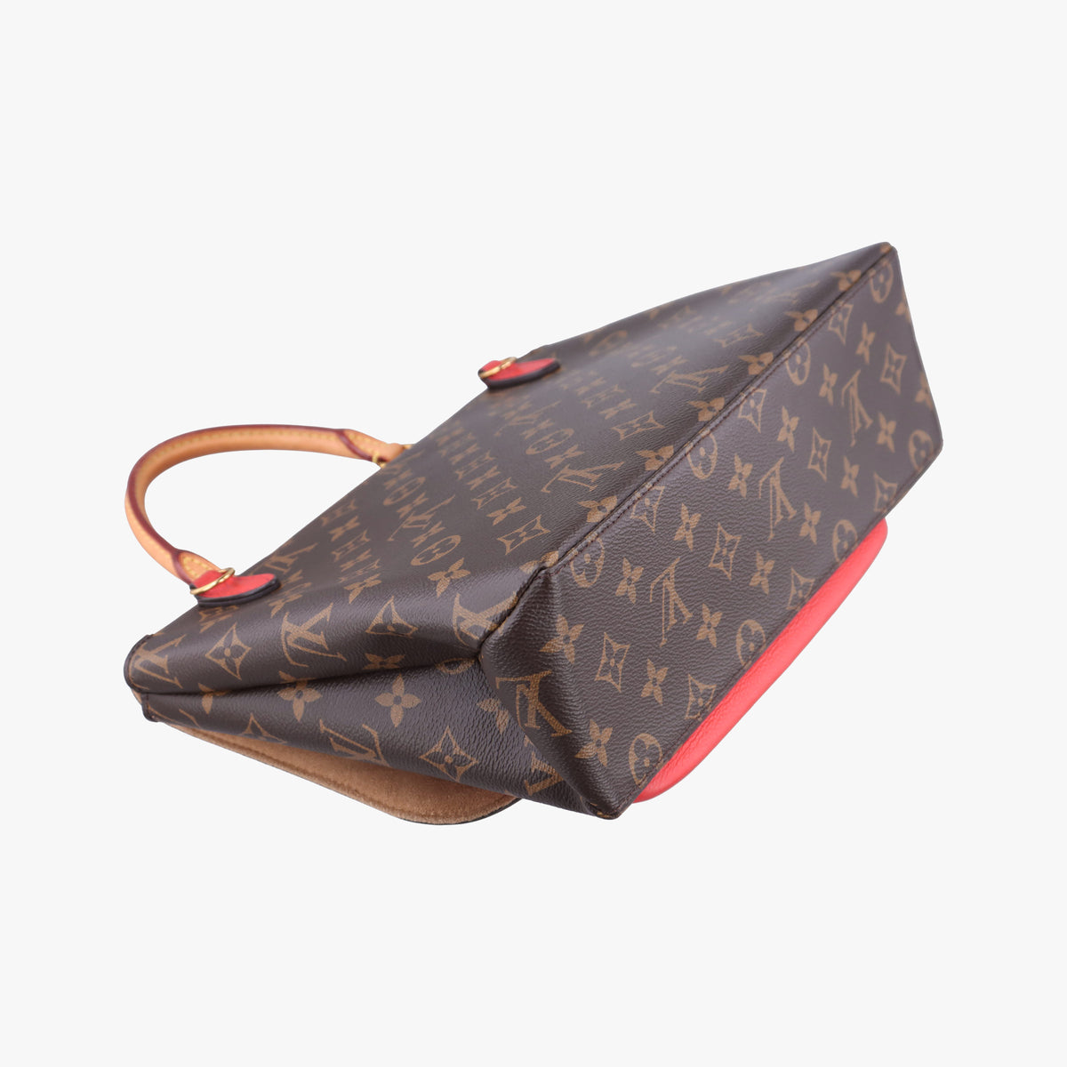 Vintage Louis Vuitton MARIGNAN Brown × Coquelicot Monogram Canvas×calf leather M44286 shoulderbag | stylenewstar