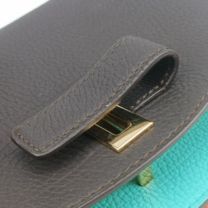 Vintage Delvaux Le Mutin Brown x Multicolor Leather  shoulderbag | stylenewstar