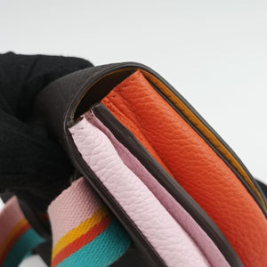 Vintage Delvaux Le Mutin Brown x Multicolor Leather  shoulderbag | stylenewstar