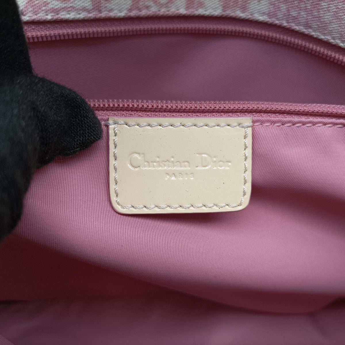 Vintage Christian Dior Trotter Cherry Blossom White×Multicolour canvas  shoulderbag | stylenewstar