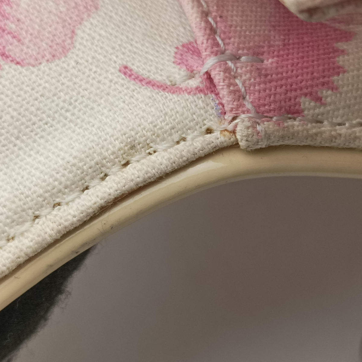 Vintage Christian Dior Trotter Cherry Blossom White×Multicolour canvas  shoulderbag | stylenewstar