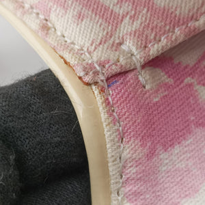 Vintage Christian Dior Trotter Cherry Blossom White×Multicolour canvas  shoulderbag | stylenewstar