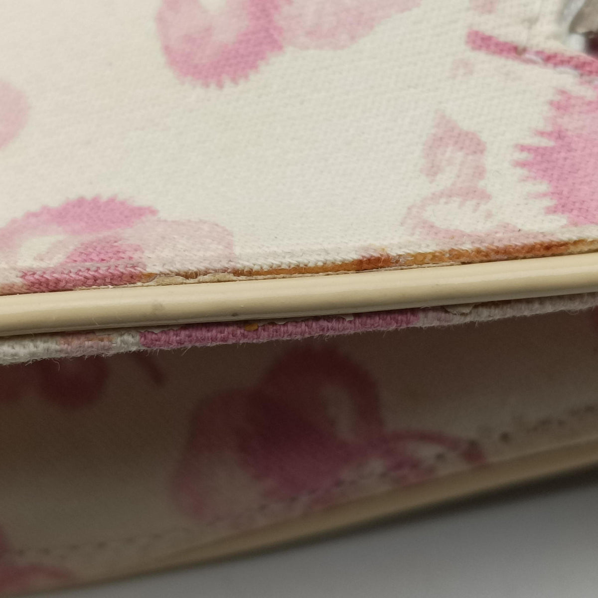 Vintage Christian Dior Trotter Cherry Blossom White×Multicolour canvas  shoulderbag | stylenewstar
