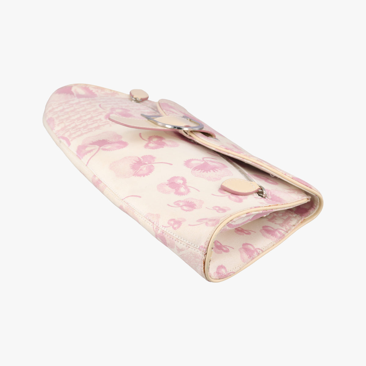Vintage Christian Dior Trotter Cherry Blossom White×Multicolour canvas  shoulderbag | stylenewstar