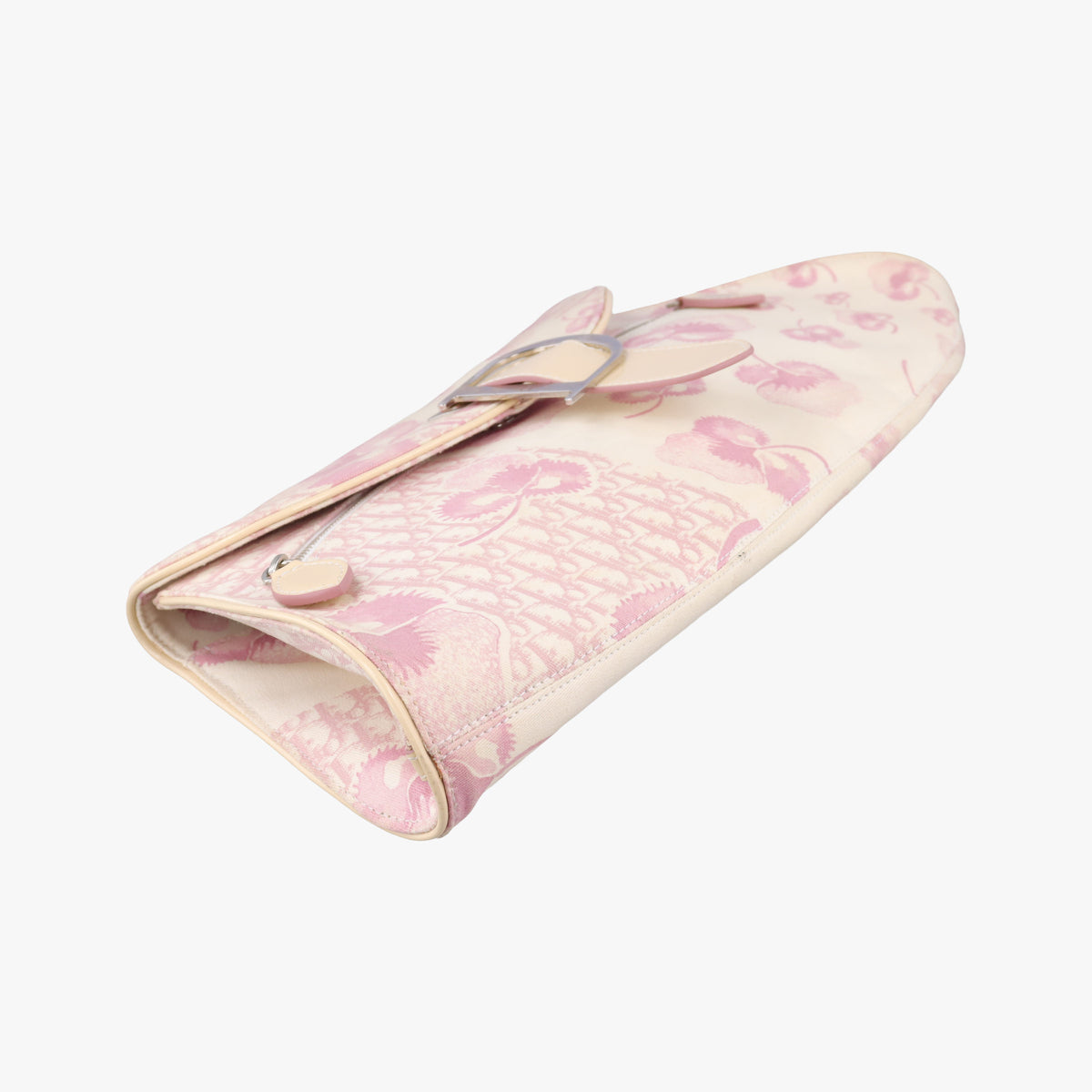 Vintage Christian Dior Trotter Cherry Blossom White×Multicolour canvas  shoulderbag | stylenewstar