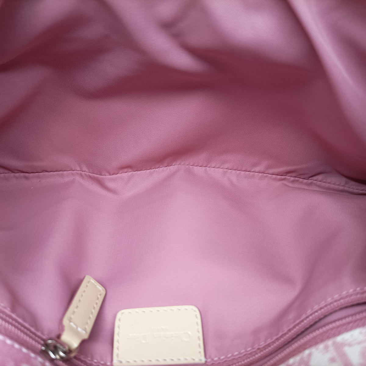 Vintage Christian Dior Trotter Cherry Blossom White×Multicolour canvas  shoulderbag | stylenewstar
