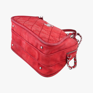Pre-owned Chanel Wild Stitch Red Leather A67273 shoulderbag | stylenewstar